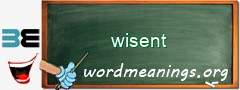 WordMeaning blackboard for wisent